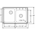 Elkay Lustertone Collection LR2504 - Product Drawing