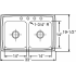 Elkay Lustertone Collection LR33191 - Product Drawing