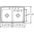 Elkay Lustertone Collection LR33215 - Product Drawing