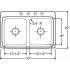 Elkay Lustertone Collection LR33221 - Product Drawing