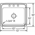 Elkay Lustertone Collection LRADQ1316652 - Product Drawing