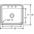 Elkay Lustertone Collection LRAD1517551 - Product Drawing