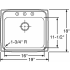 Elkay Lustertone Collection LRAD1918551 - Product Drawing