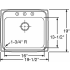 Elkay Lustertone Collection LRAD1919501 - Product Drawing