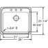 Elkay Lustertone Collection LRADQ2521551 - Product Drawing