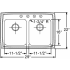 Elkay Lustertone Collection LRADQ2922551 - Product Drawing