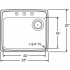 Elkay Lustertone Collection LWR2522R1 - Product Drawing