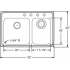 Elkay Lustertone Collection LWR3322R2 - Product Drawing