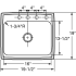 Elkay Pursuit Collection PLA1919101 - Product Drawing