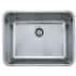 Franke Grande Series GDX11023 - 23 Inch Undermount Single Bowl Stainless Steel Sink with 9 Inch Bowl Depth
