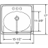 Elkay Pacemaker Collection PSLVR19161 - Product Drawing