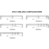 Elkay Pacemaker Collection PSR2501 - Hole Drilling Configurations