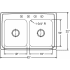Elkay Pacemaker Collection PSR4322MR2 - Product Drawing
