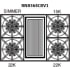 BlueStar RGTNB Series RGTNB364CBV2 - Burner Configuration