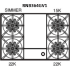 BlueStar RGTNB Series RGTNB364GV2 - Burner Configuration