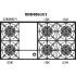 BlueStar RGTNB Series RGTNB486GV2 - Burner Configuration
