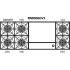 BlueStar RGTNB Series RGTNB606GV2 - Burner Configuration