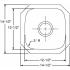 Elkay Specialty Collection SCUH1212SM - Product Drawing