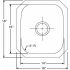 Elkay Specialty Collection SCUH1416SH - Product Drawing