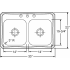 Elkay Celebrity Collection STCR3322L4 - Product Drawing