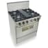 FiveStar TTN275BSW - Stainless Steel with Brass Trim