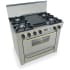 FiveStar TPN3107BSW - Stainless Steel with Brass Trim