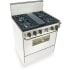 FiveStar WTN287SW - White with Brass Trim