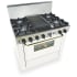 FiveStar WTN3257SW - White with Brass Trim