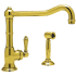 Rohl Country Kitchen Collection A365011LPWSIB2 - Inca Brass (shown with metal handle)