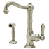 Rohl Country Kitchen Collection A365065LPWSSTN2 - Satin Nickel (shown with metal handle)
