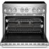JennAir NOIR™ JPIFC736RM - 36 Inch Freestanding Professional Induction Smart Range in Opened View