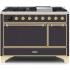 Ilve Majestic II Collection UM12FDQNS3MGG - Dual Fuel Natural Gas Freestanding Range
