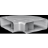 Gaggenau AD854031 - Flat Duct Bend 90° Horizontal