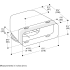 Gaggenau AD854032 - Flat Duct Adapter Round 90°, DN 150 Flat / Round, Metal