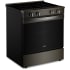 Whirlpool WSES7530RV - 30 Inch Slide-In Electric Smart Range Black-on-Stainless Finish