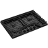 Whirlpool WCGK3030PB - 30 Inch Gas Cooktop EZ-2-Lift™ Hinged Cast-Iron Grates