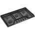Whirlpool WCGK5036PV - 36 Inch Gas Cooktop 5 Sealed Burners
