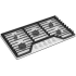 Whirlpool WCGK5036PW - 36 Inch Gas Cooktop 5 Sealed Burners
