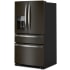 Whirlpool WRMF3636RV - 36 Inch Freestanding 4-Door French Door Refrigerator Fingerprint Resistant Black Stainless Steel Finish