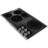 KitchenAid KCED606GSS - 36 Inch Electric Downdraft Cooktop 3/4 View