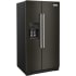 KitchenAid KRSF705HBS - 36 Inch Side-by-Side Refrigerator 3/4 View