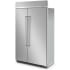 KitchenAid Professional KBSN708MPS - 48 Inch Built-In Side-by-Side Refrigerator Angle