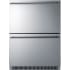 Summit ADRD24 - 24 Inch Built-In Double Drawer Refrigerator