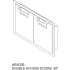 Hestan Aspire AEAD30PK - 30 Inch Aspire Double Access Doors - AEAD Series