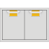 Hestan Aspire AEAD30YW - 30 Inch Aspire Double Access Doors - AEAD Series