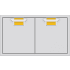 Hestan Aspire AEAD36YW - 36 Inch Aspire Double Access Doors - AEAD Series
