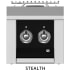 Hestan AEB2CPBK - Color Control Panel for Double Side Burner in Black