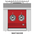 Hestan AEB2CPRD - Color Control Panel for Double Side Burner in Red