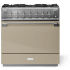 AGA Elise Series SoHo Collection AEL361DFFWN - 36 Inch Freestanding Dual Fuel Range with 5 Sealed Burners in Front View