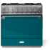 AGA Elise Series SoHo Collection AEL361DFSAL - 36 Inch Freestanding Dual Fuel Range with 5 Sealed Burners in Front View